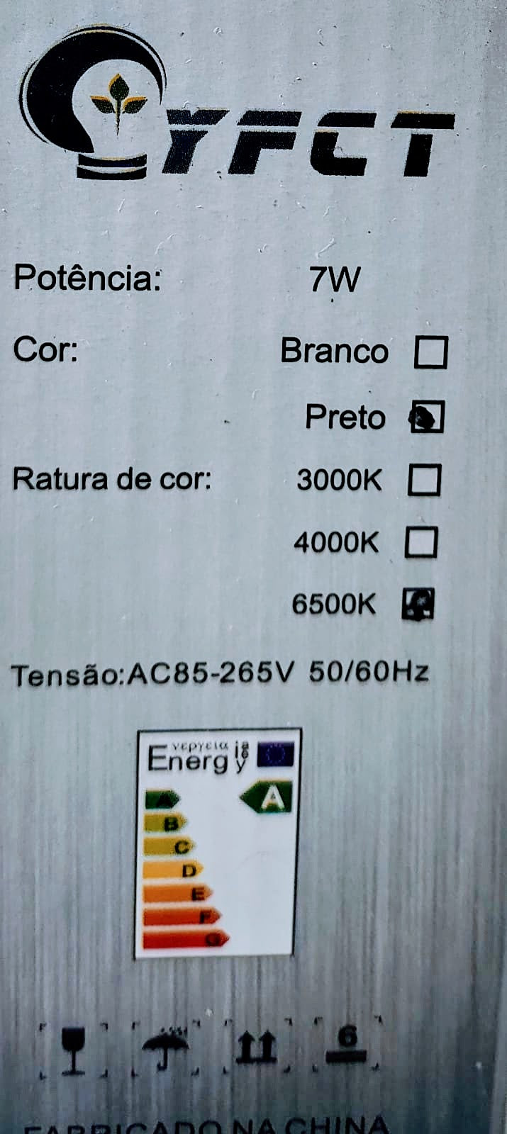Spot LED lâmpadas de via 24o ângulos de iluminação 630lm aluminio 7 W 80% poupança de energia
