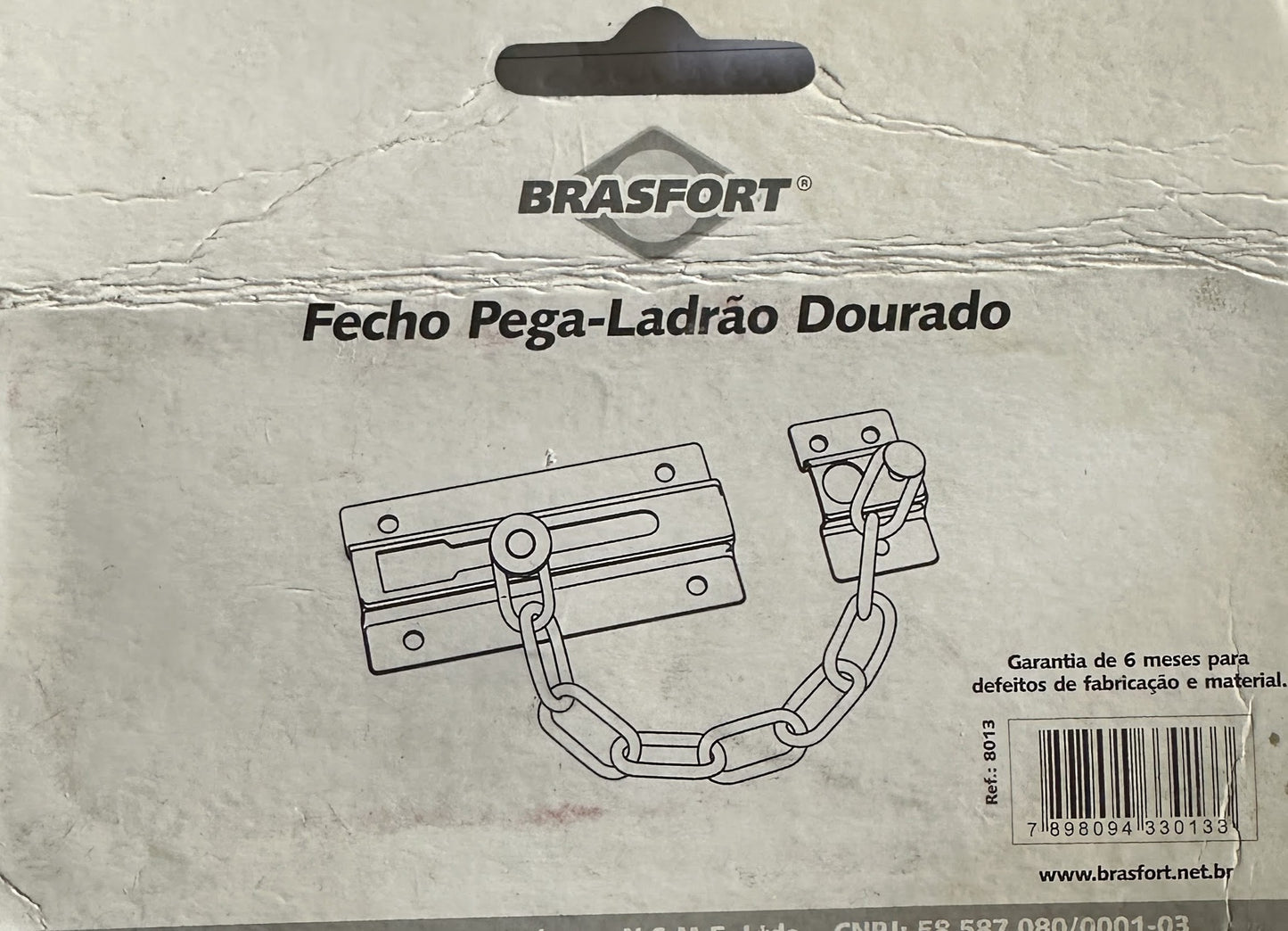 Fecho pega ladrão dourado