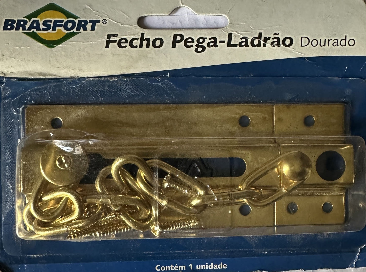 Fecho pega ladrão dourado