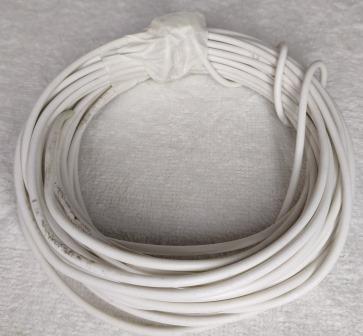 10 metros de fio flexivel 1,5mm branco