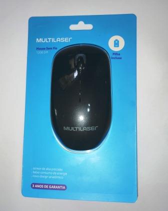 Mouse Sem Fio 2,4 ghz 1200 dpi Usb Power Save Preto Multilaser - MO309