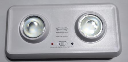Iluminação de Emergência LED 400 Lúmens Duo