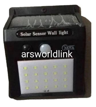 Luminária Solar de Parede Sensor de Movimento Lâmpada LED