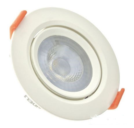 Spot LED SMD 5W Redondo Branco Frio